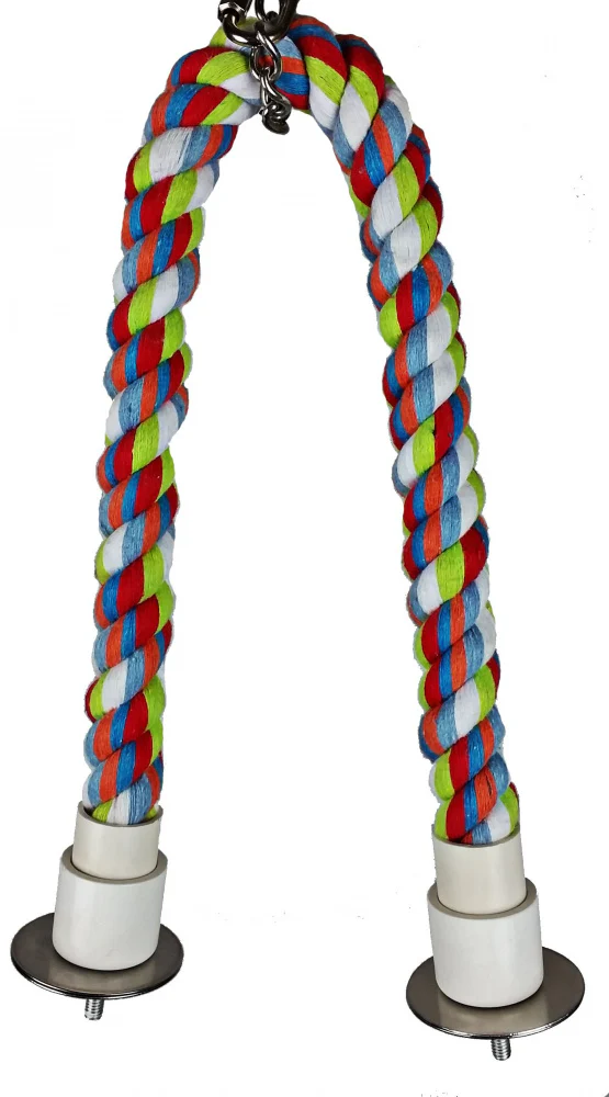 A & E Happy Beaks Cotton Cable Perch Bird Cage Accessory - Image 3