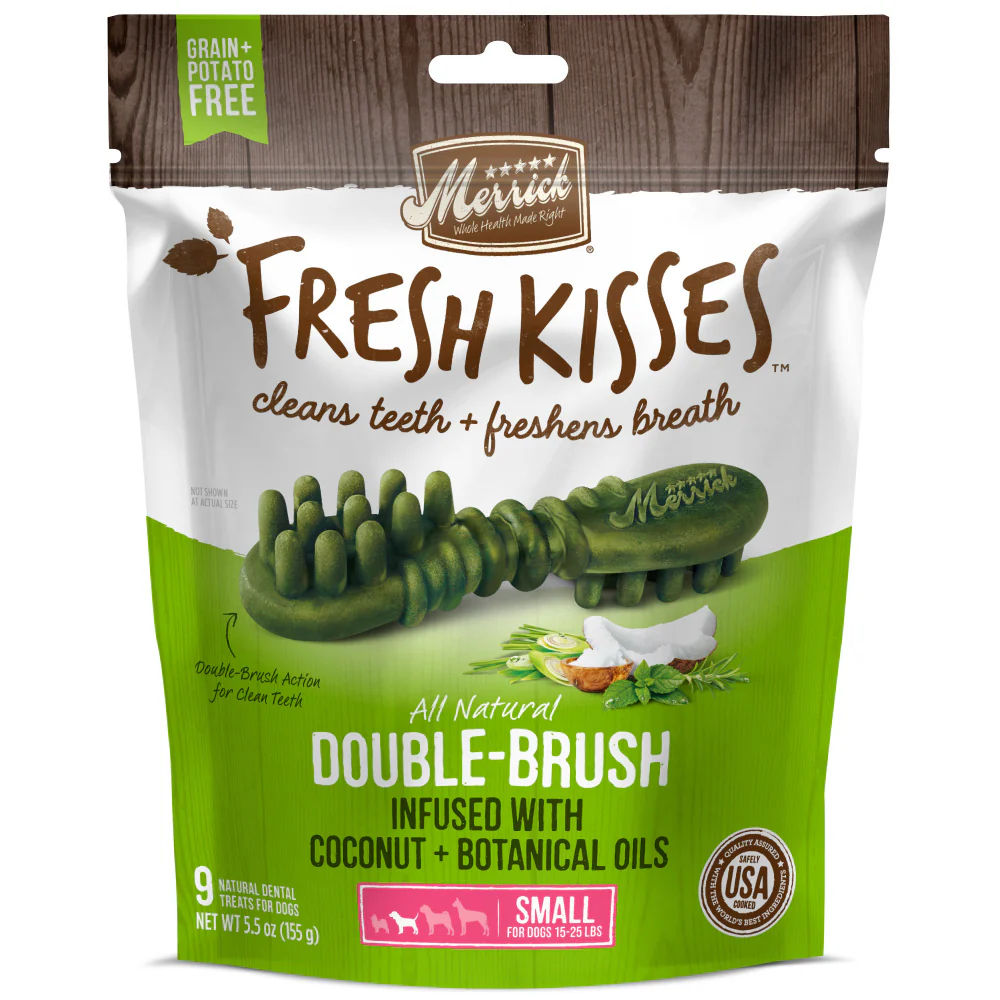 Merrick Fresh Kisses Grain Free Coconut Oil & Botanicals Small Dental Dog Treats - Image 6