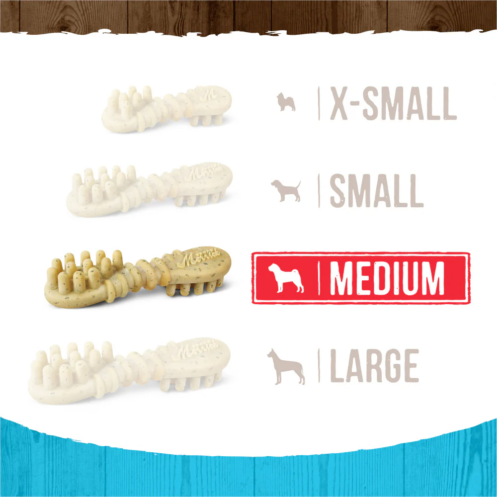 Merrick Fresh Kisses Grain Free Mint Breath Strips Medium Dental Dog Treats - Image 4