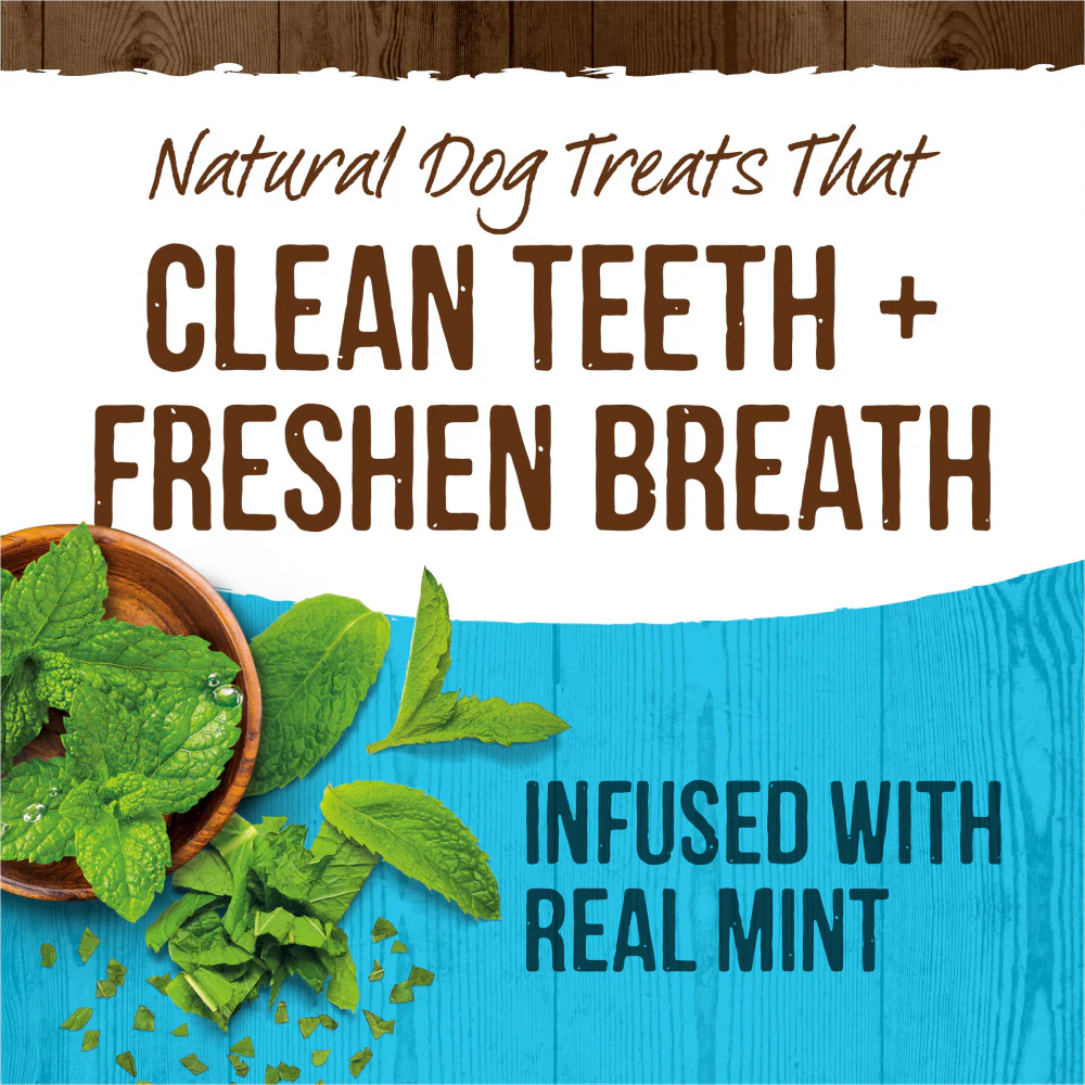 Merrick Fresh Kisses Grain Free Mint Breath Strips Small Dental Dog Treats - Image 3