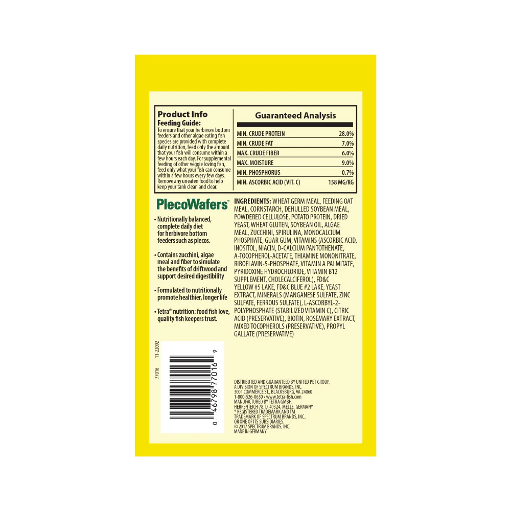 Tetra PlecoWafers Complete Diet for Algae Eaters Fish Food - Image 4