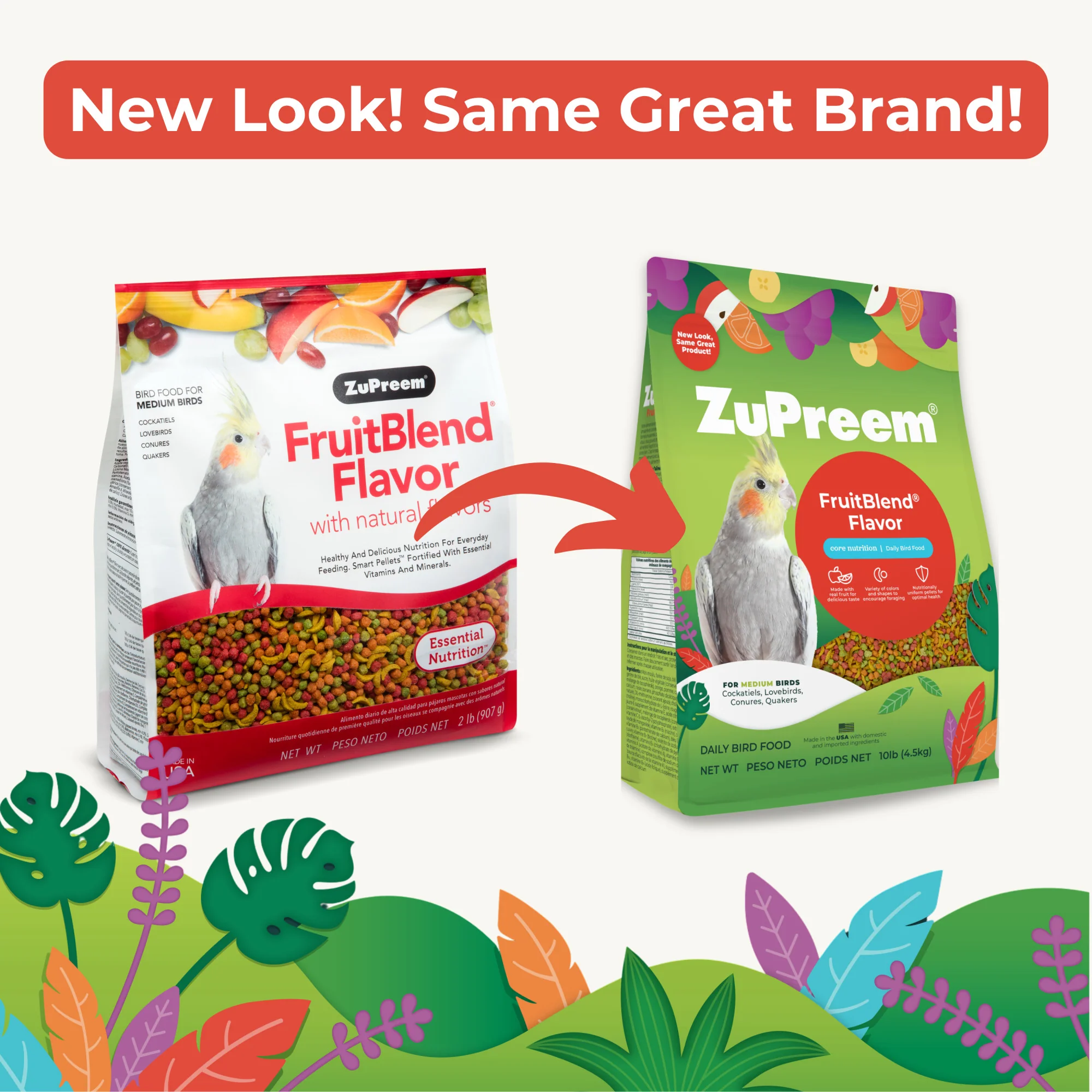 Zupreem FruitBlend Flavor Food with Natural Flavors for Medium Birds - Image 9